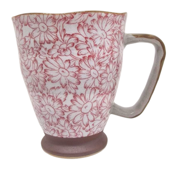 TASSE FLEURIE ROSE