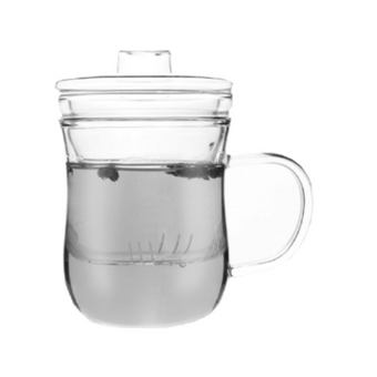 TISANIÈRE EN VERRE ALLONGÉE