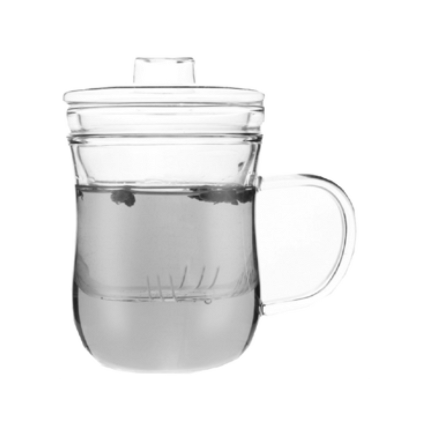 TISANIÈRE EN VERRE ALLONGÉE