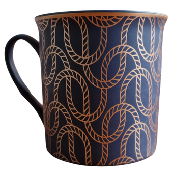 MUG BLEU NUIT ET DORÉ