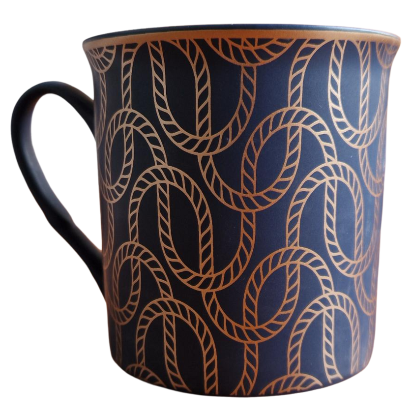 MUG BLEU NUIT ET DORÉ