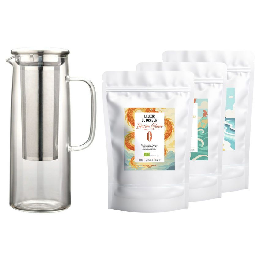 SET 3 THÉS ET INFUSIONS GLACÉS & CARAFE