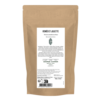 ROMÉO & JULIETTE - Thé noir aromatisé parfum fleurs