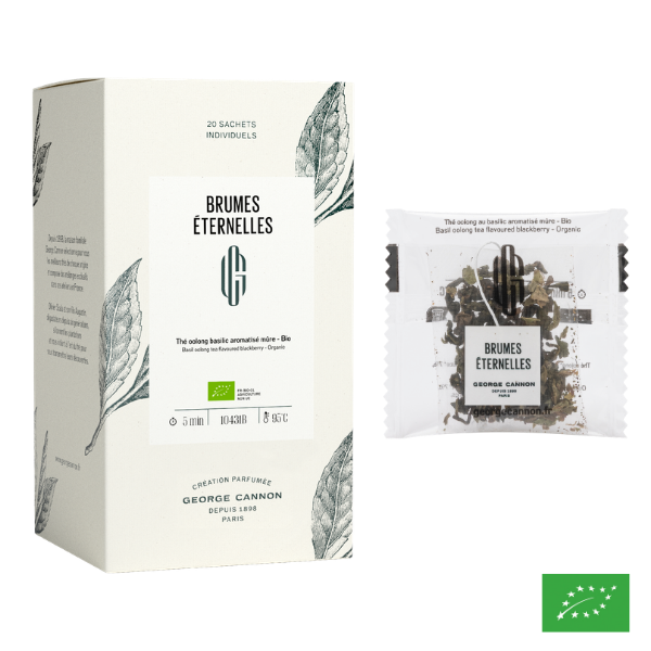 BRUMES ÉTERNELLES - Thé Oolong au basilic aromatisé mûre - Bio