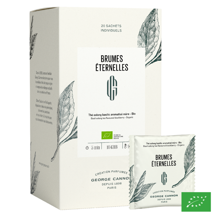 BRUMES ÉTERNELLES - Thé Oolong au basilic aromatisé mûre - Bio