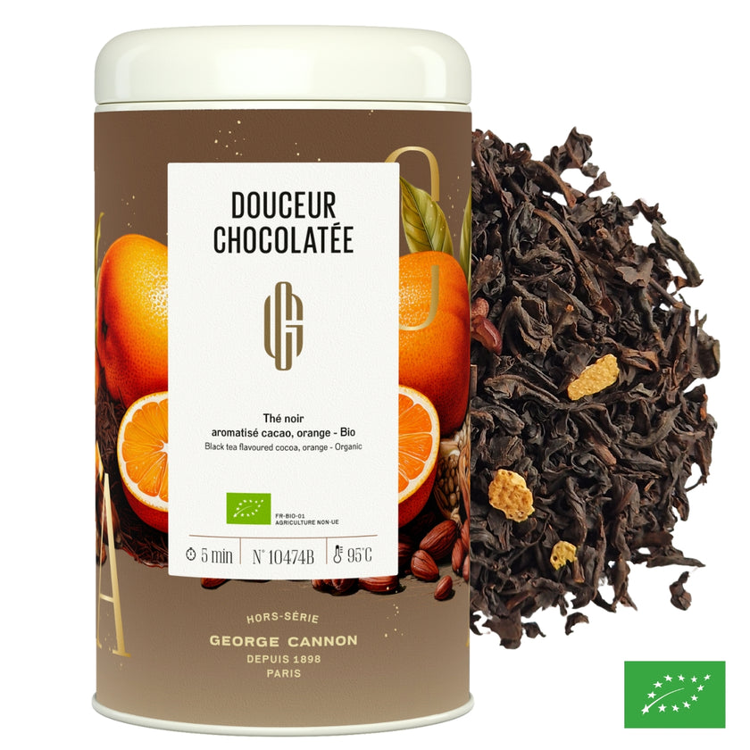 DOUCEUR CHOCOLATÉE - Thé noir aromatisé cacao, orange - Bio