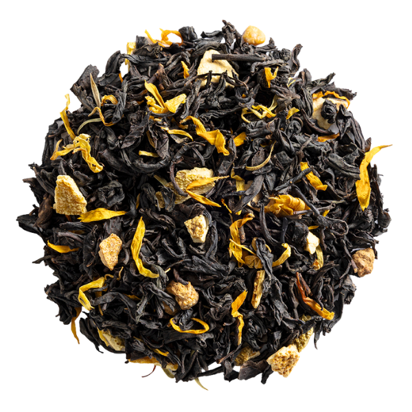 ESCALE ENCHANTÉE SANTORIN - Thé noir à l'amande aromatisé orange et cannelle Bio