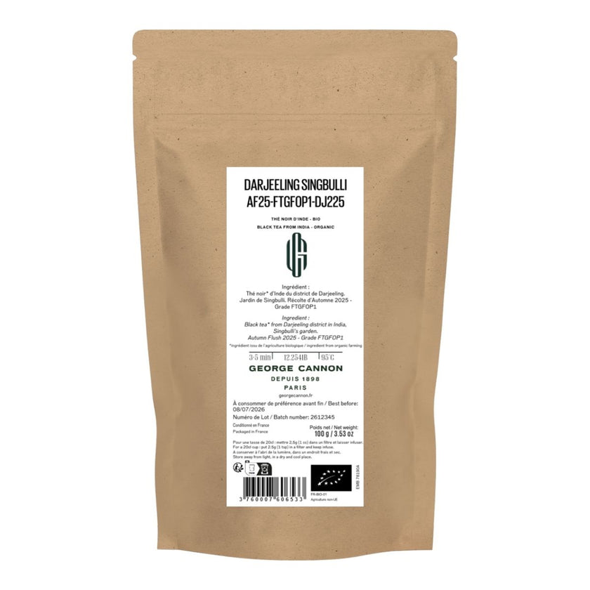 SINGBULLI FTGFOP1 CH DJ225 - Thé noir d'Inde Bio Autumnal Flush 2025
