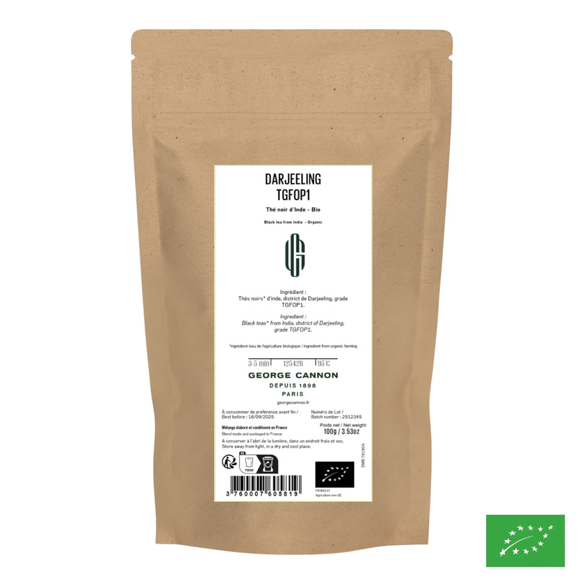 DARJEELING TGFOP1 - Thé noir d'Inde - Bio