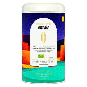 ESCALE ENCHANTÉE YUCATÁN - Infusion de citronnelle et de pomme aromatisée au melon et à la vanille - Bio