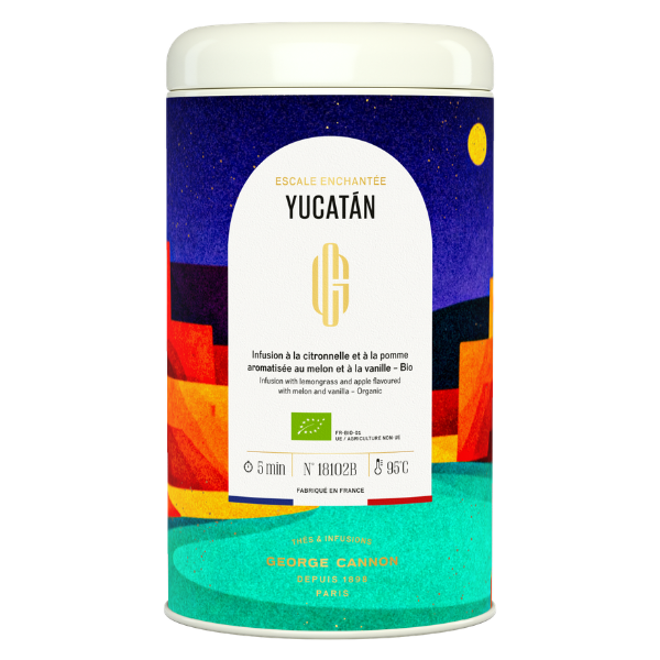 ESCALE ENCHANTÉE YUCATÁN - Infusion de citronnelle et de pomme aromatisée au melon et à la vanille - Bio