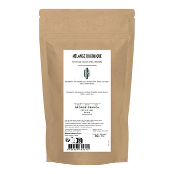 MÉLANGE BUCOLIQUE - Infusion citronnelle, verveine, feuille d’oranger, tilleul, menthe