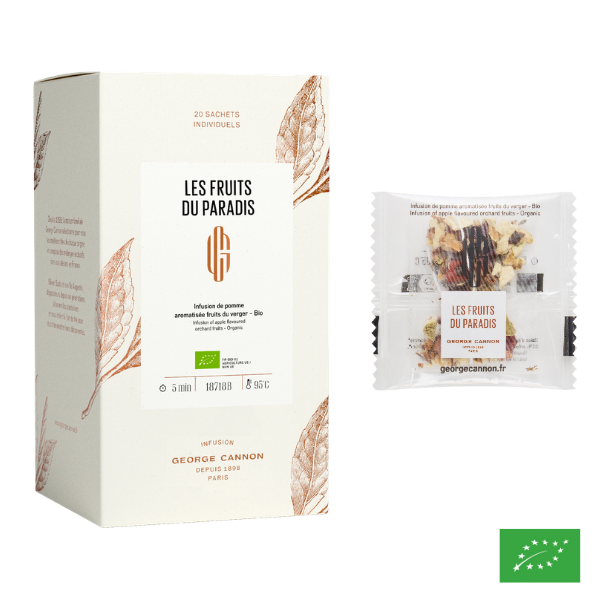 LES FRUITS DU PARADIS - Infusion de pomme aromatisée fruits du verger - Bio