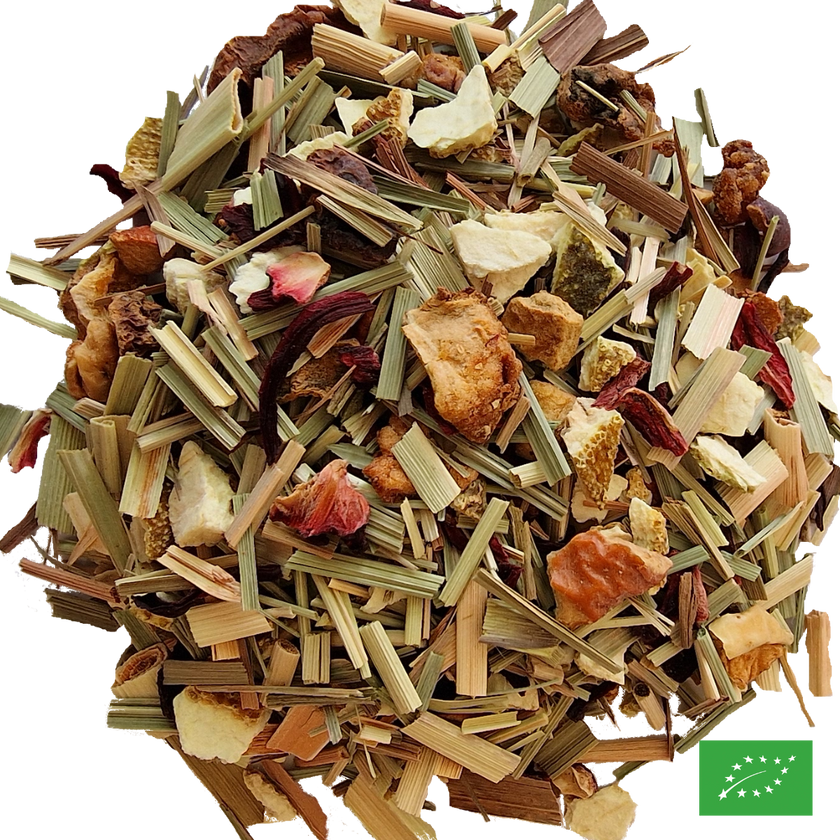 UN ÉTÉ A GALLE - Infusion glacée de pomme et d'hibiscus aromatisé pamplemousse - Bio
