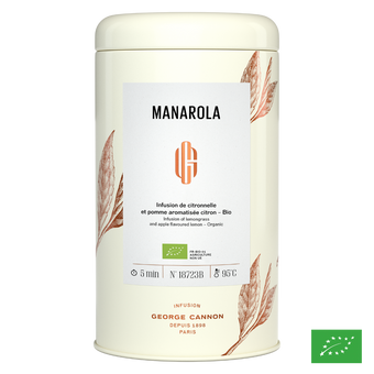 MANAROLA - Infusion de citronnelle et pomme aromatisée citron - Bio