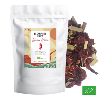 LA CARAVELLE ROUGE - Infusion glacée d’hibiscus et anis aromatisée poivre & fraise - Bio