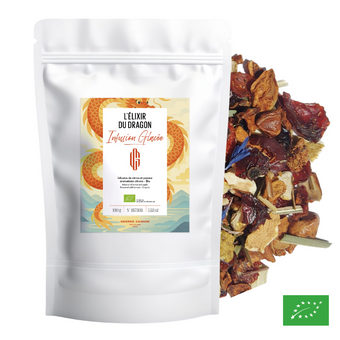 L'ÉLIXIR DU DRAGON - Infusion glacée de citron et pomme aromatisée citrons - Bio