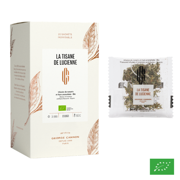 LA TISANE DE LUCIENNE - Infusion de romarin et thym aromatisée - Bio