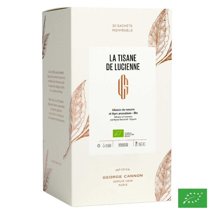 LA TISANE DE LUCIENNE - Infusion de romarin et thym aromatisée - Bio