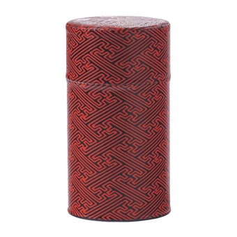 BOÎTE WASHI 100 g - Rouge motif géométrique