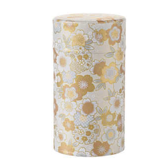 BOÎTE WASHI 100 g - Doré motif fleurs