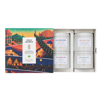 COFFRET 4 THÉS ET INFUSIONS ESCALES ENCHANTÉES