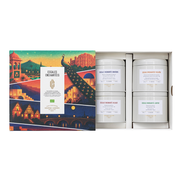 COFFRET 4 THÉS ET INFUSIONS ESCALES ENCHANTÉES