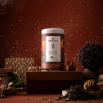 MIE & MERVEILLES - Thé noir et thé vert grillé aromatisés miel, épices - Bio